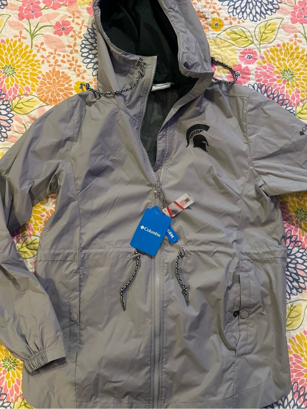NWT small msu Spartans Michigan state university Columbia jacket